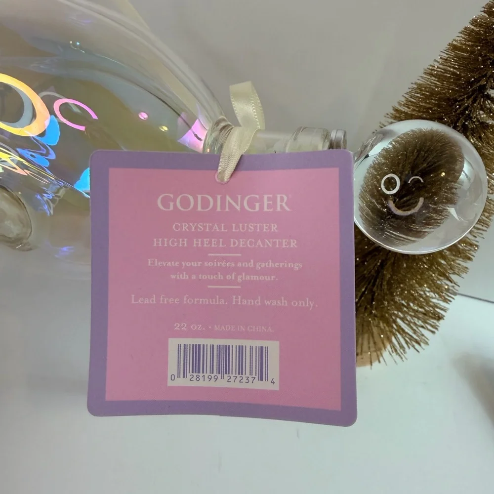 Godinger Crystal Luster High Heel Decanter